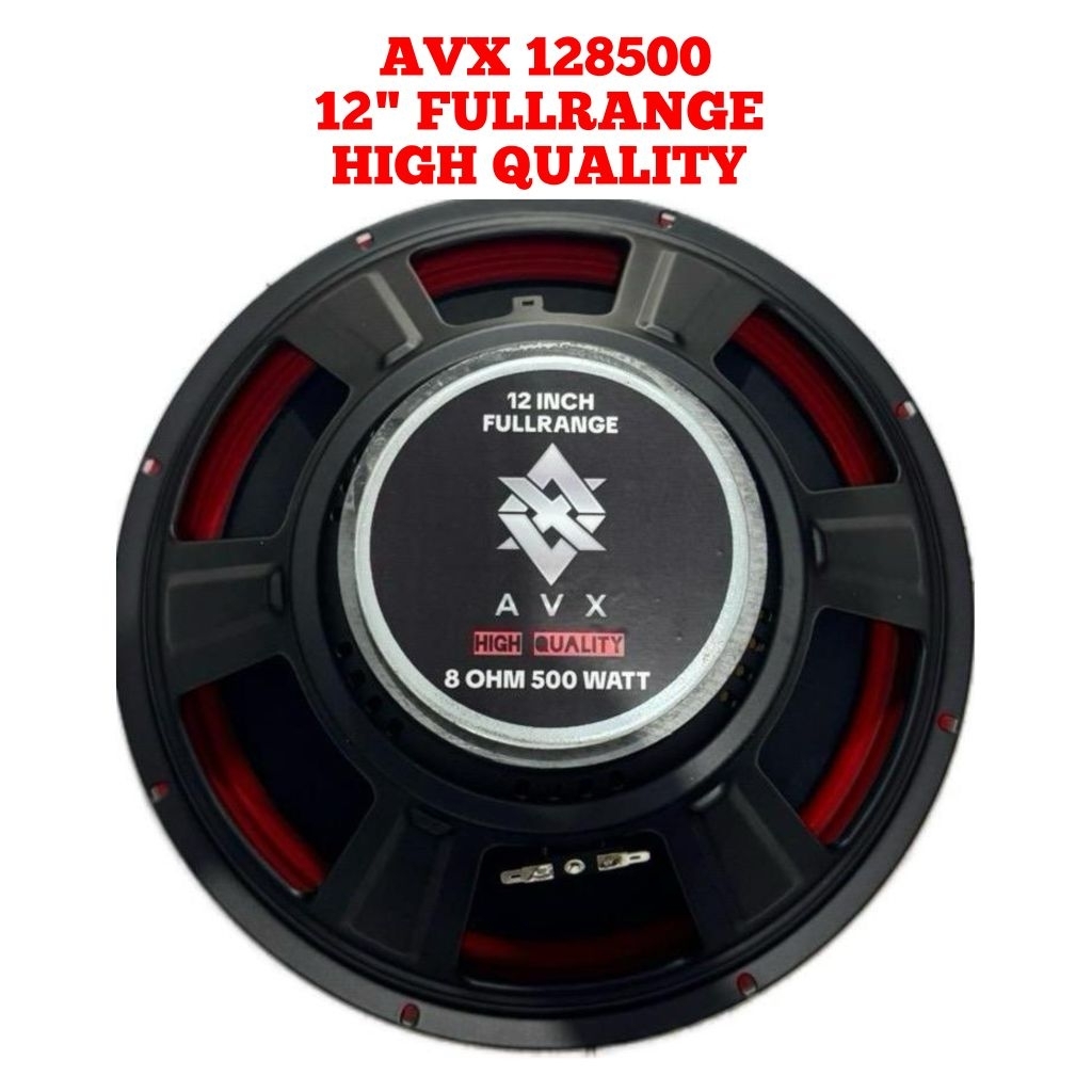 AVX 12" FR 128500 speaker komponen 12 inch Fullrange 8 ohm 500 watt spiker driver 12 inci speker 12 