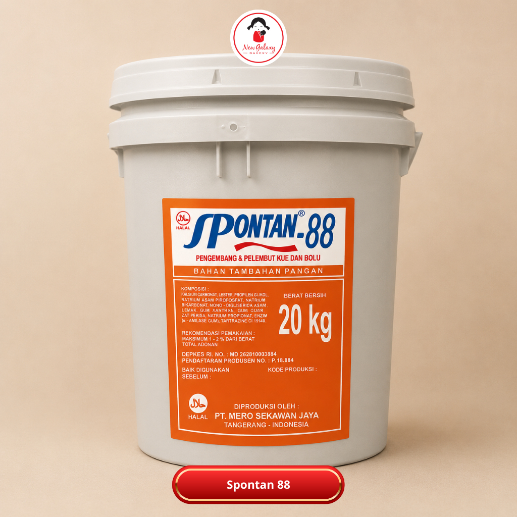 Repack | SP Merk Spontan 88 Repack cake emulsifier, pelembut, emulsi spontan88 500gr, 1kg