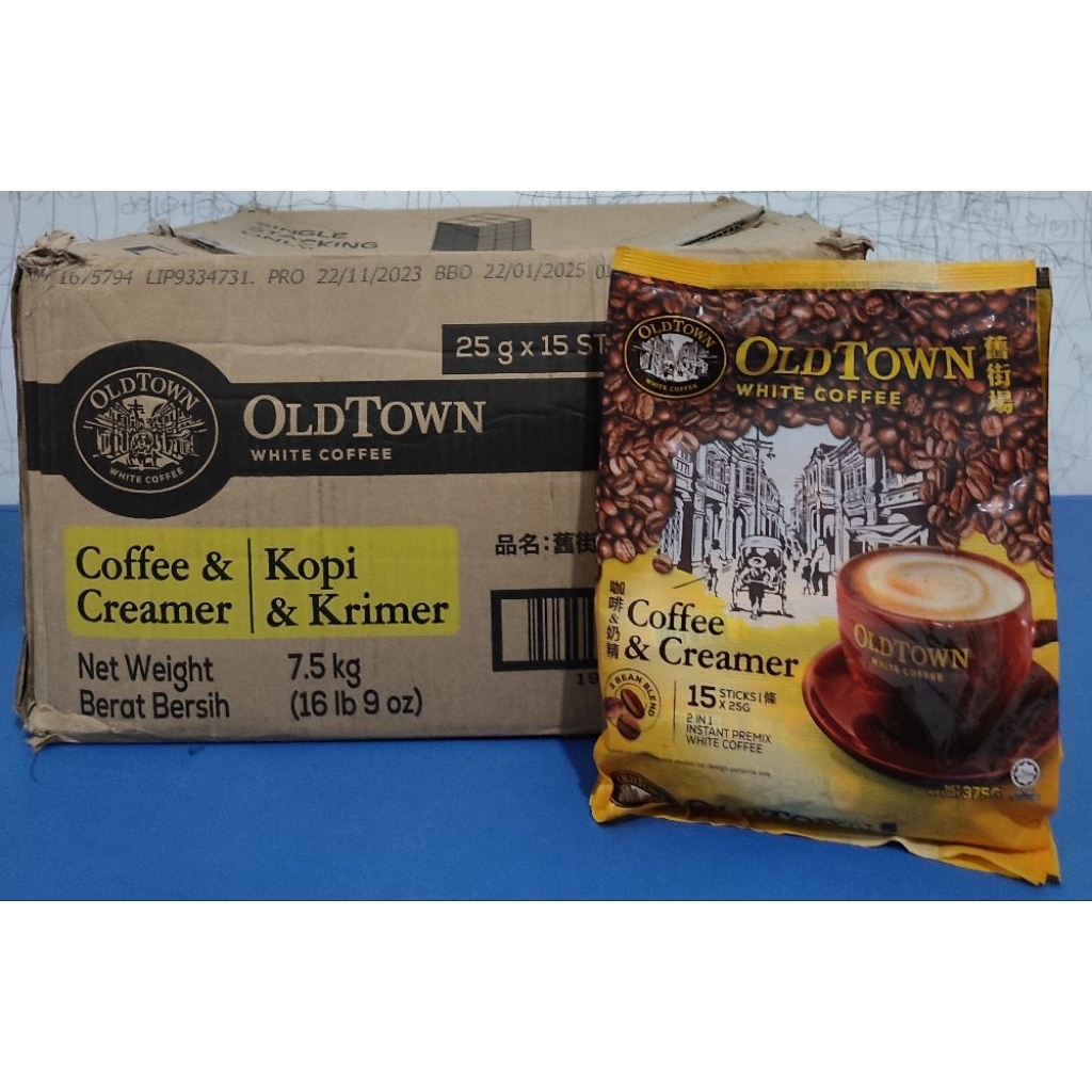 OldTown White Coffee & Creamer Original Malaysia 20 X 15Sticks x 23Gr