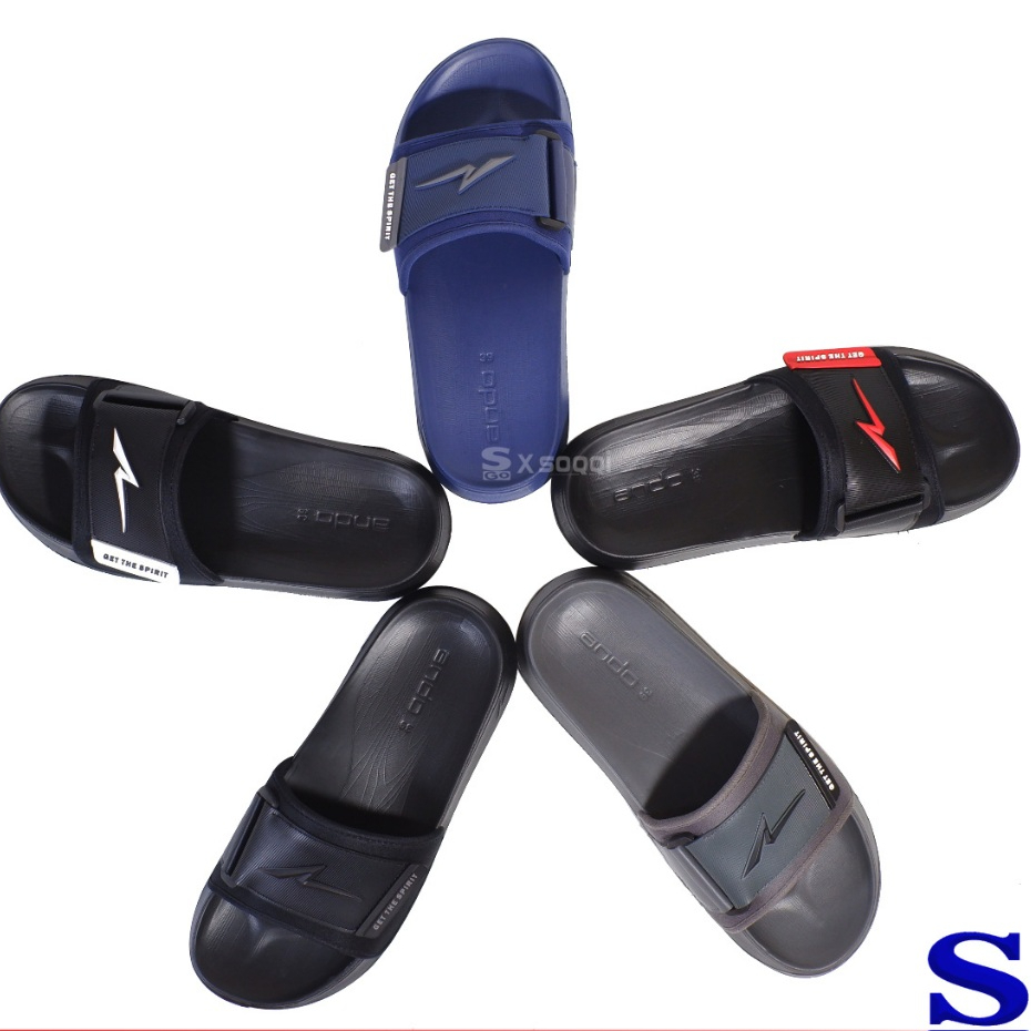 Sandal pria selop Ando || sendal cowok laki-laki dewasa || selop model slide Joss Xenix 39-43