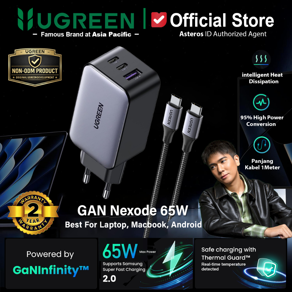 UGREEN Nexode Series Gan Charger PD Type C Fast Charging 65W 100w