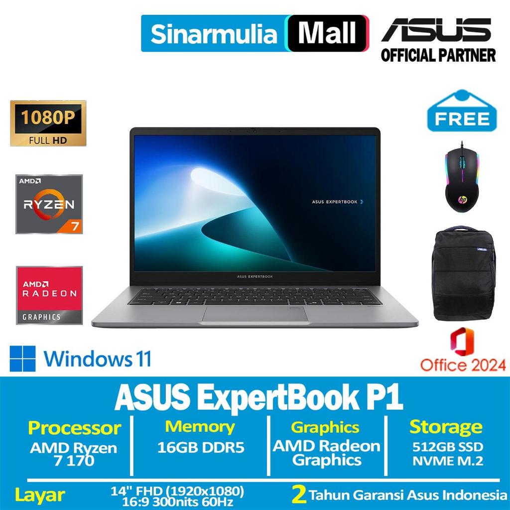 ASUS ExpertBook P1 PM1403CDA Ryzen 7 170 512GB SSD 16GB FHD Win11+OHS