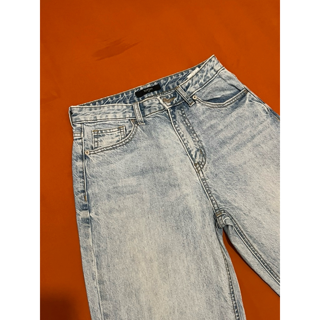 topten loose light blue jeans wanita size 28