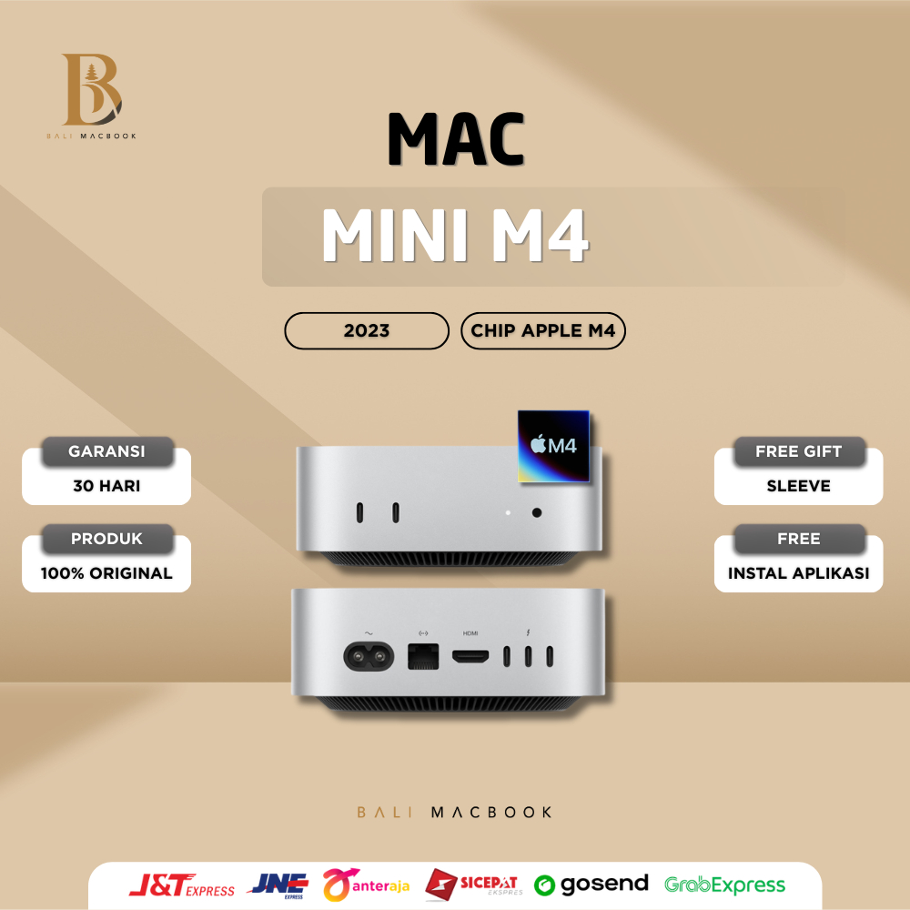 Apple Mac Mini M4 2024 | 10-Core CPU - 10-Core GPU | RAM 16GB - 24GB | SSD 256GB - 512GB Second - Ne