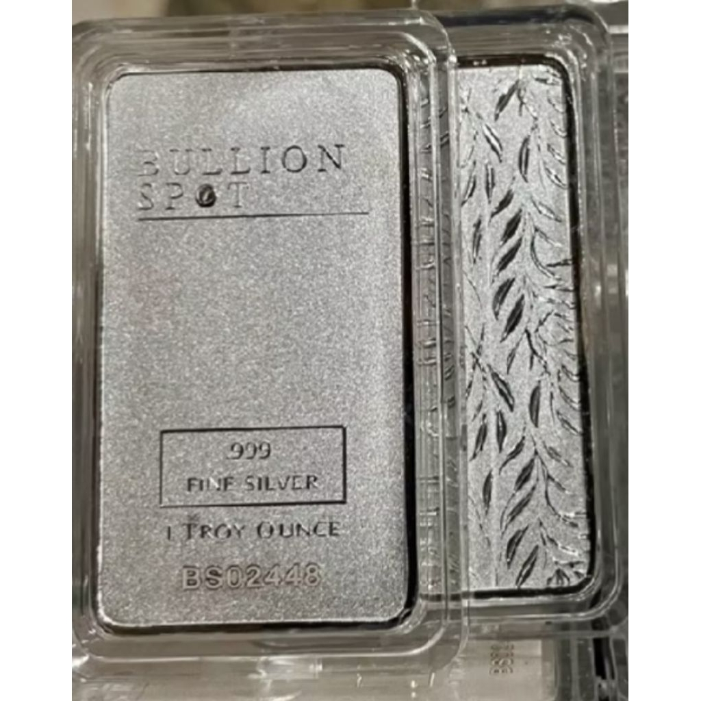 perak bullionspot  999 bar 1oz (1 troy ounce) 31,1gr