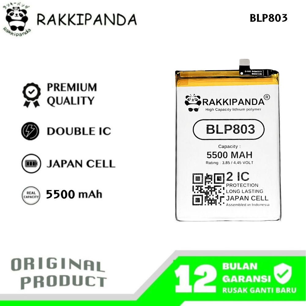 RakkiPanda - BLP803 Realme 7I / Realme 8 5G / V3 / C17 Batre Batrai Baterai