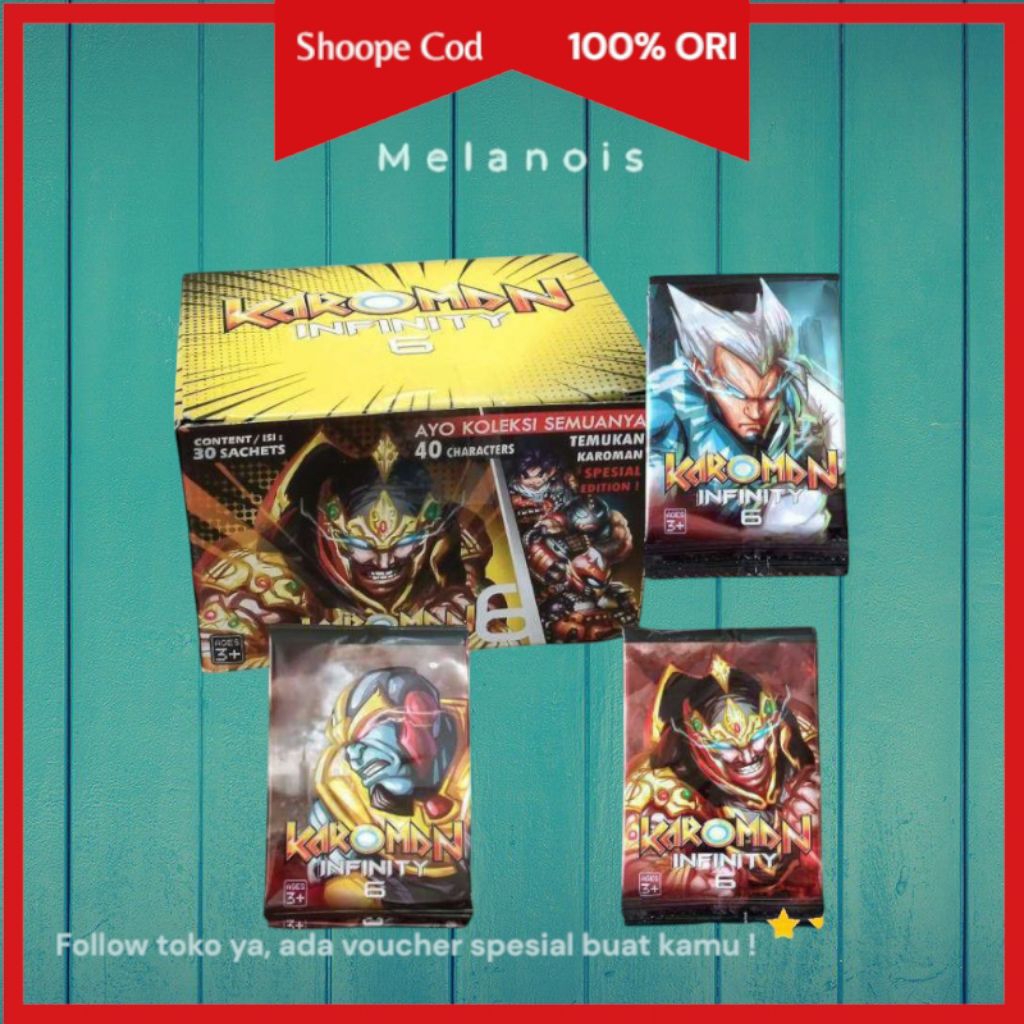 1 box KAROMAN 6 INFINITY victory terlaris mainan kartu anak puzzle 3d edukatif