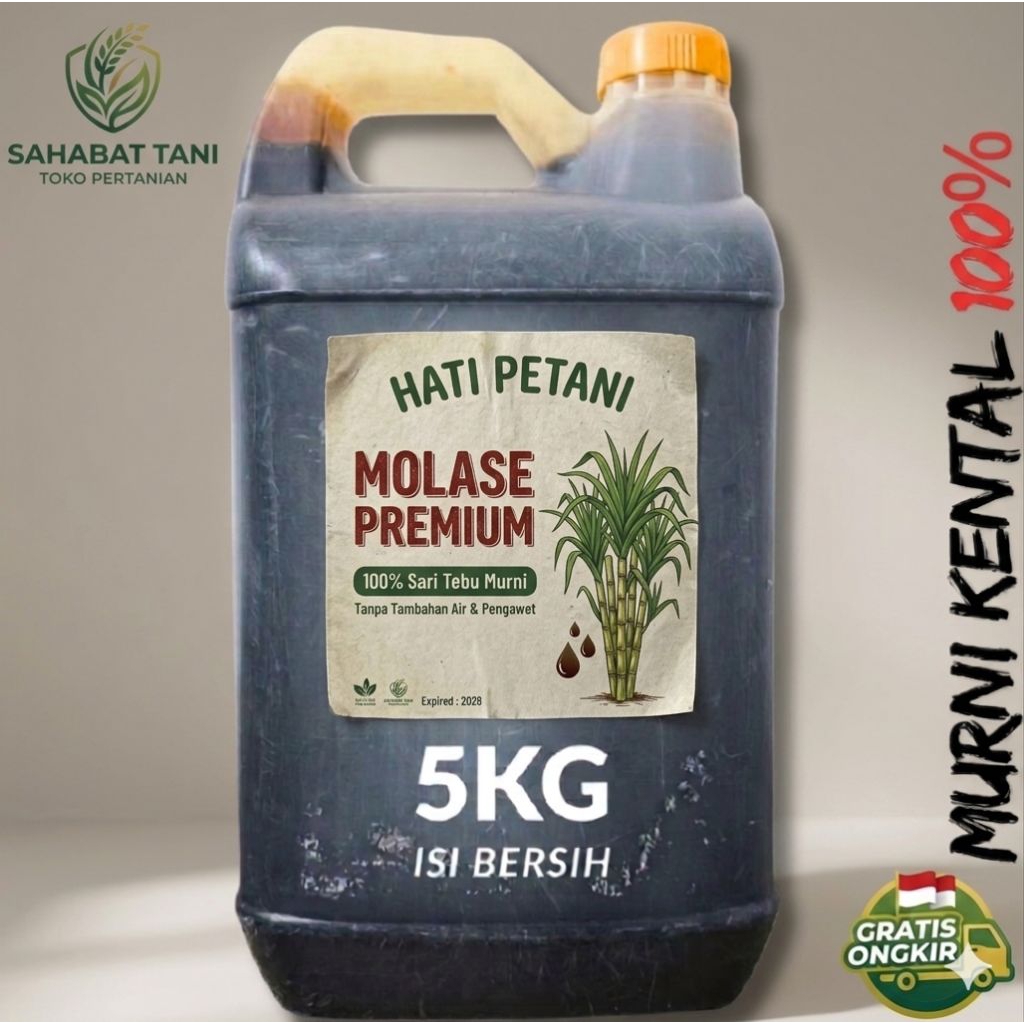 Molase Murni 5kg – Tetes Tebu Kental Kualitas Super (Tanpa Campuran Air)