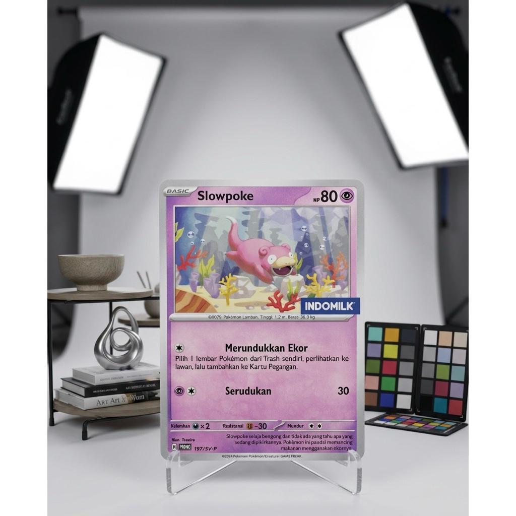 [PROMO] Kartu Pokémon TCG Indonesia - Slowpoke 197/SV-P (Indomilk Stamp)