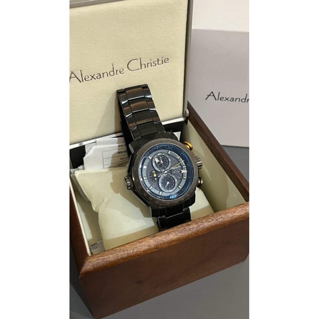 Preloved Jam Tangan Alexandre Christie Laki-laki