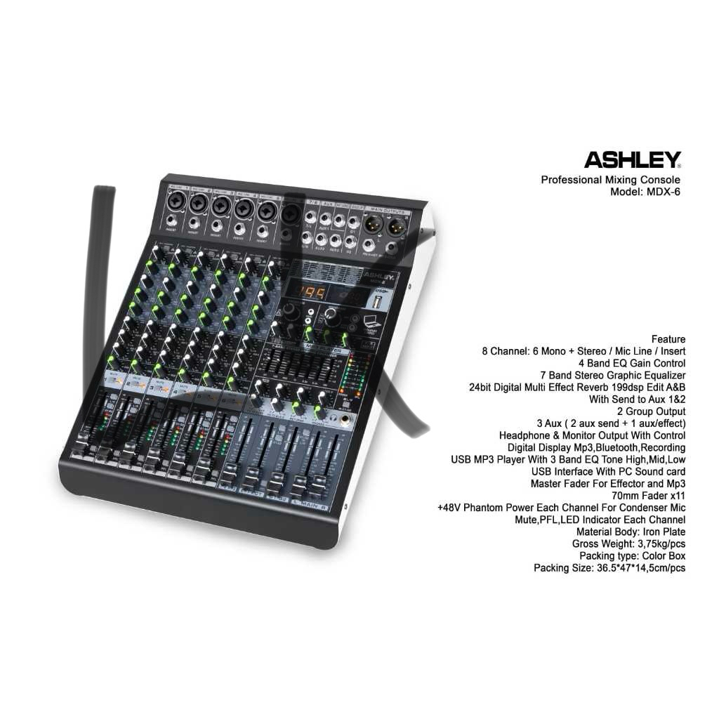 ASHLEY MIXER MDX6 mixer Ashley