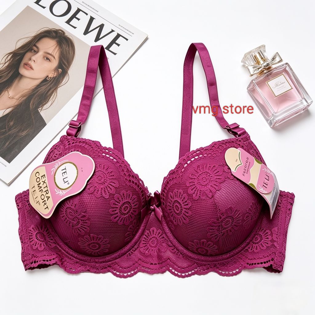 8874 Bra fashion kancing 2 Bra kawat cup A ukuran 34.36.38