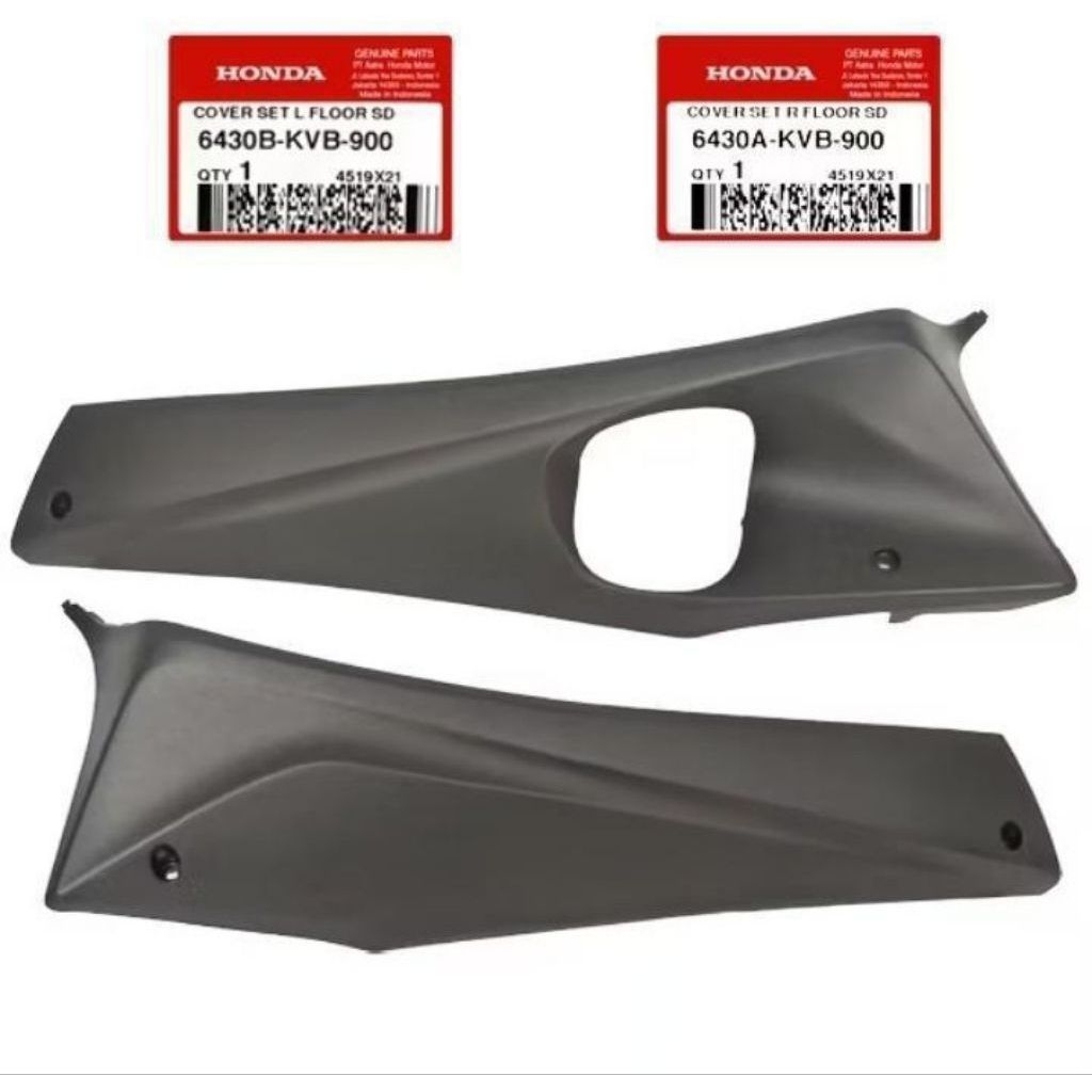 6430A-KVB-900 6430B-KVB-900 Cover Dek Bawah Samping Pijakan kaki Kanan Kiri Vario 110 Karbu 2006 - 2