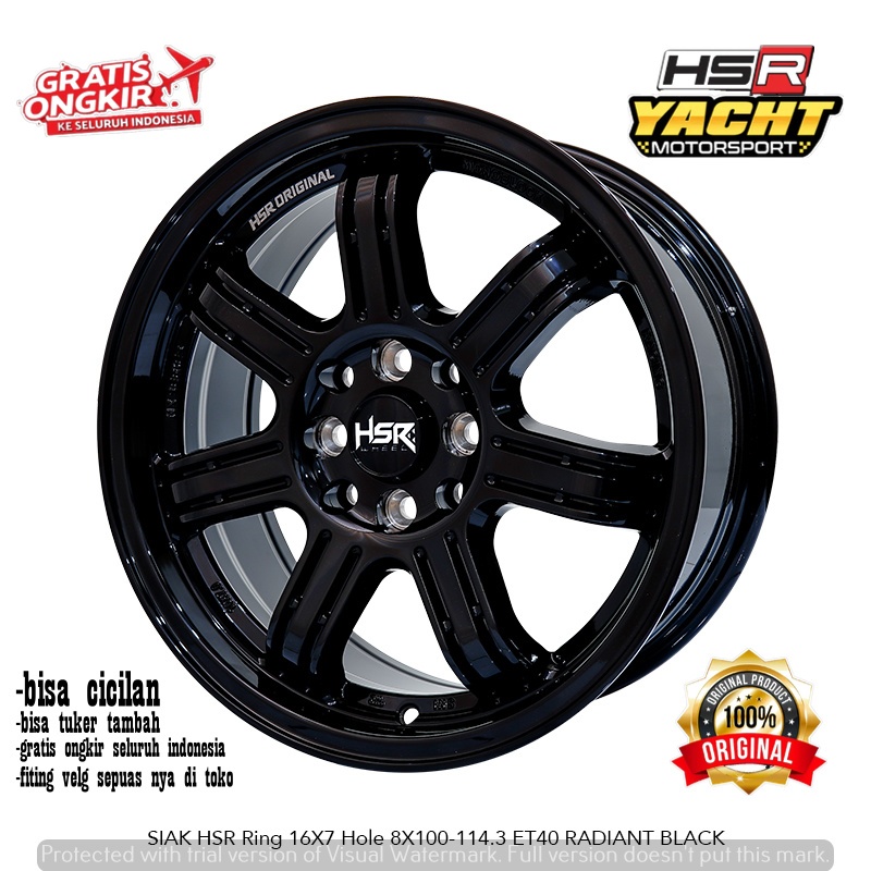 VELG RACING MODEL PALANG HSR SIAK RING 16 COCOK UNTUK MOBIL AVANZA XENIA BRIO JAZZ KIJANG VIOS-YACHT