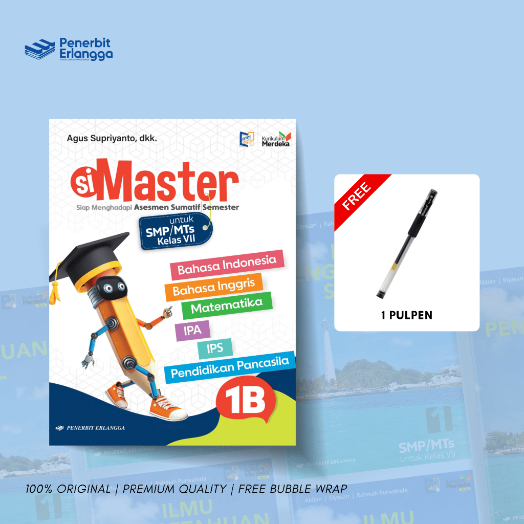 ERLANGGA - BUKU SIMASTER SMP/MTS JL.1B/KM