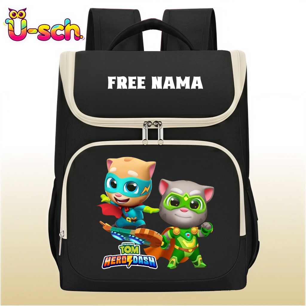 Tas Ransel Anak Talking Tom Hero Dash Custom Nama