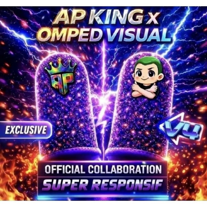sarung jempol AP KING V4 terlaris~sarung jempol gaming FF