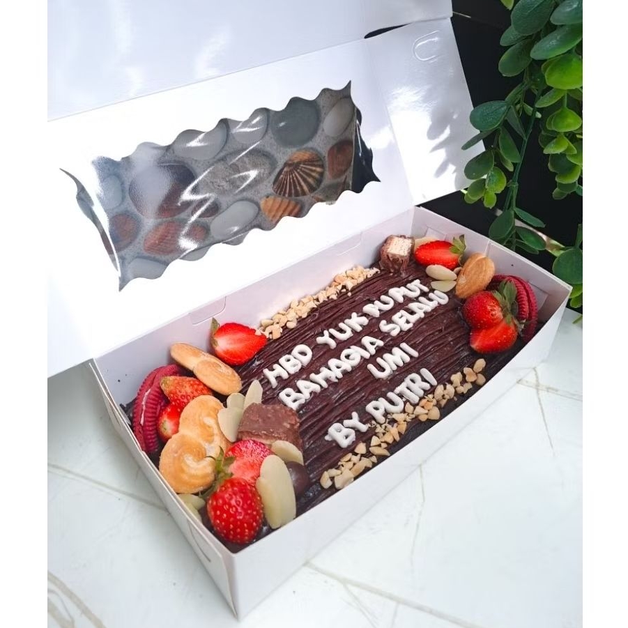 fudgy brownies ultah 20×10