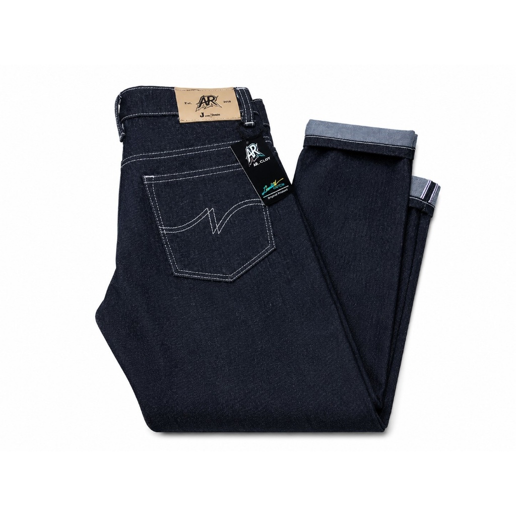CELANA PANJANG DENIM SELVEDGE 14 Oz BLACK INDIGO | CELANA DENIM SELVEDGE ACCENT RED LINE SHELSTICH Z
