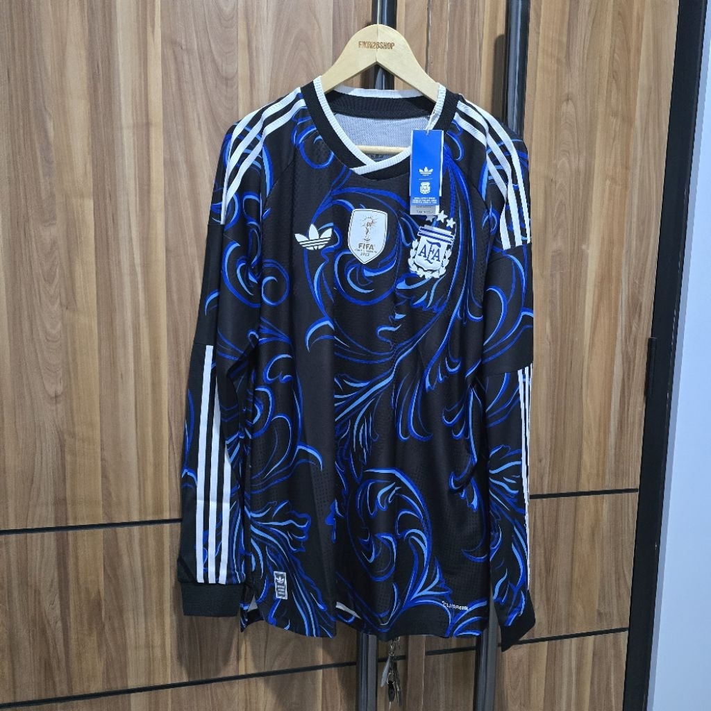 Jersey Argentina Away World Cup Longsleeve Player Issue Original