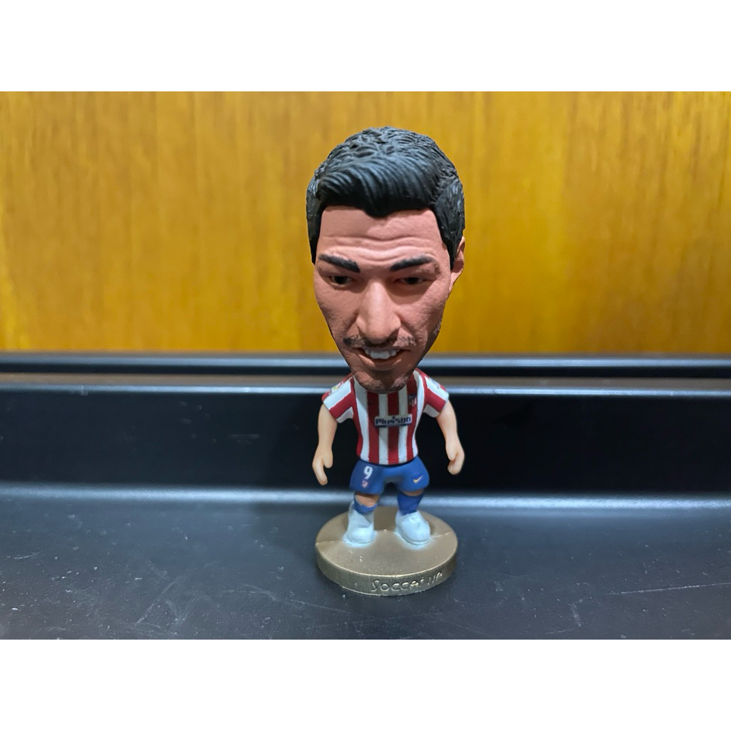 Soccerwe Soccer Action Figure - Luis Suarez Atletico Madrid ( REPAINT )