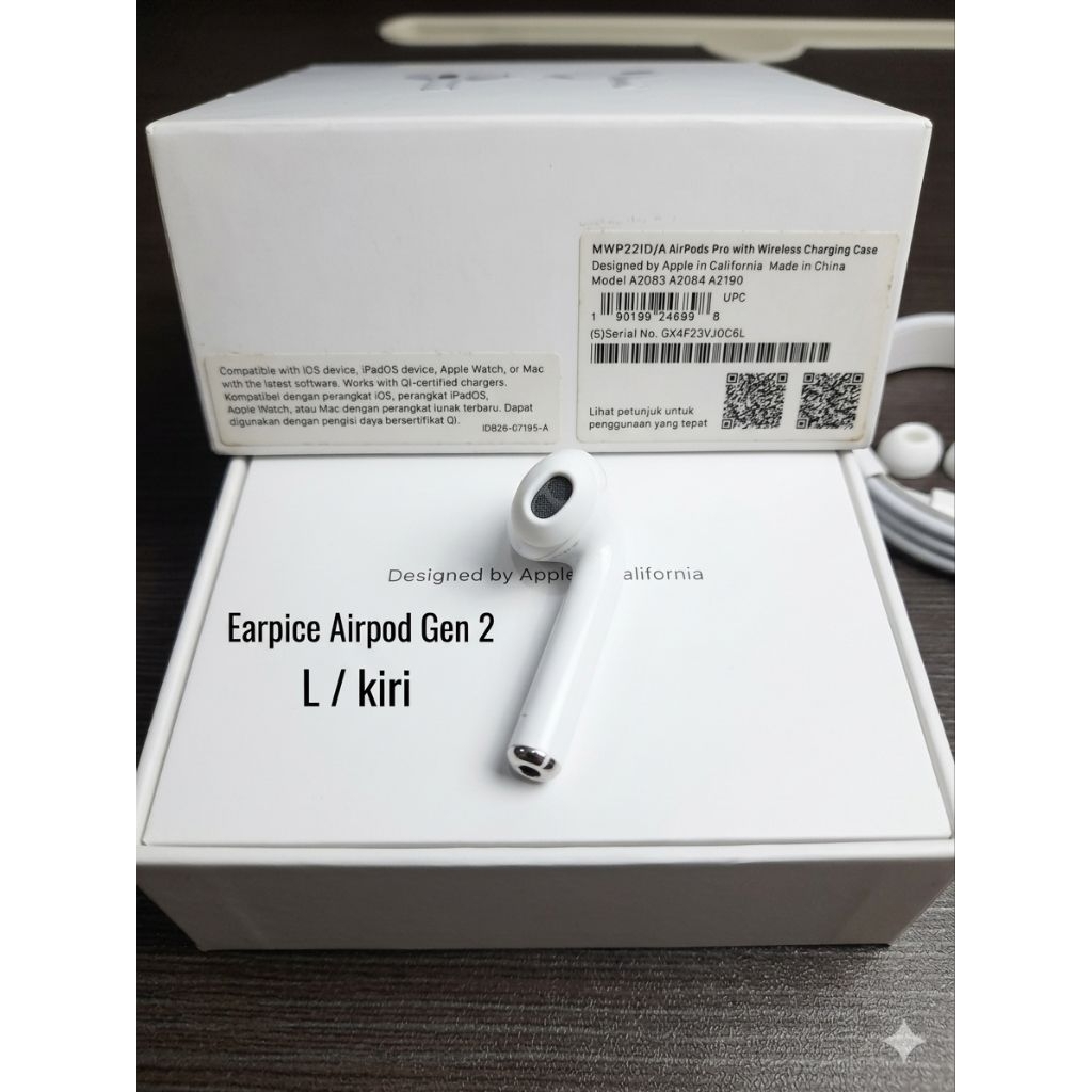 Original Airpods Gen 2 L / kiri