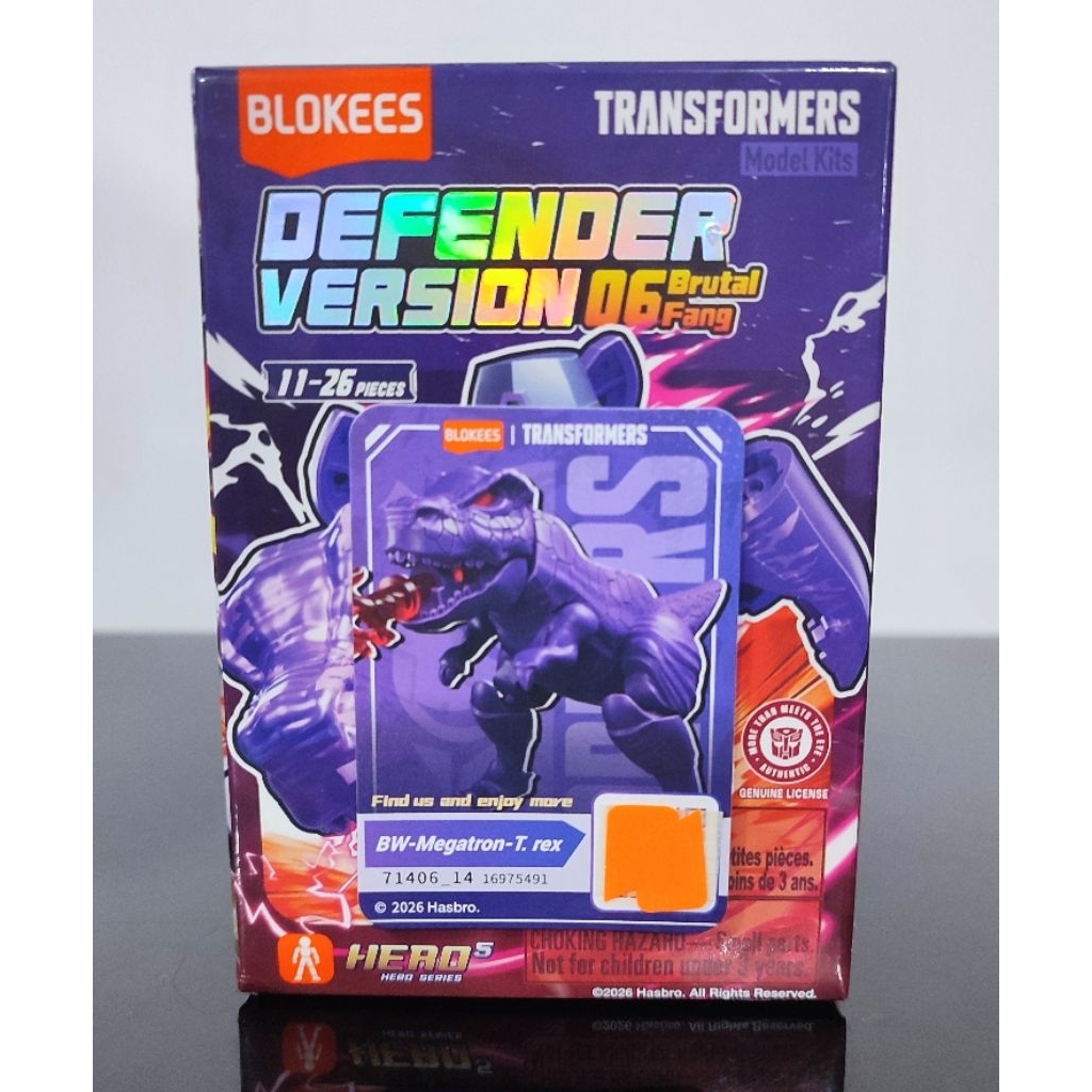 BLOKEES TRANSFORMERS GDV06 - BW MEGATRON T.REX - OFC