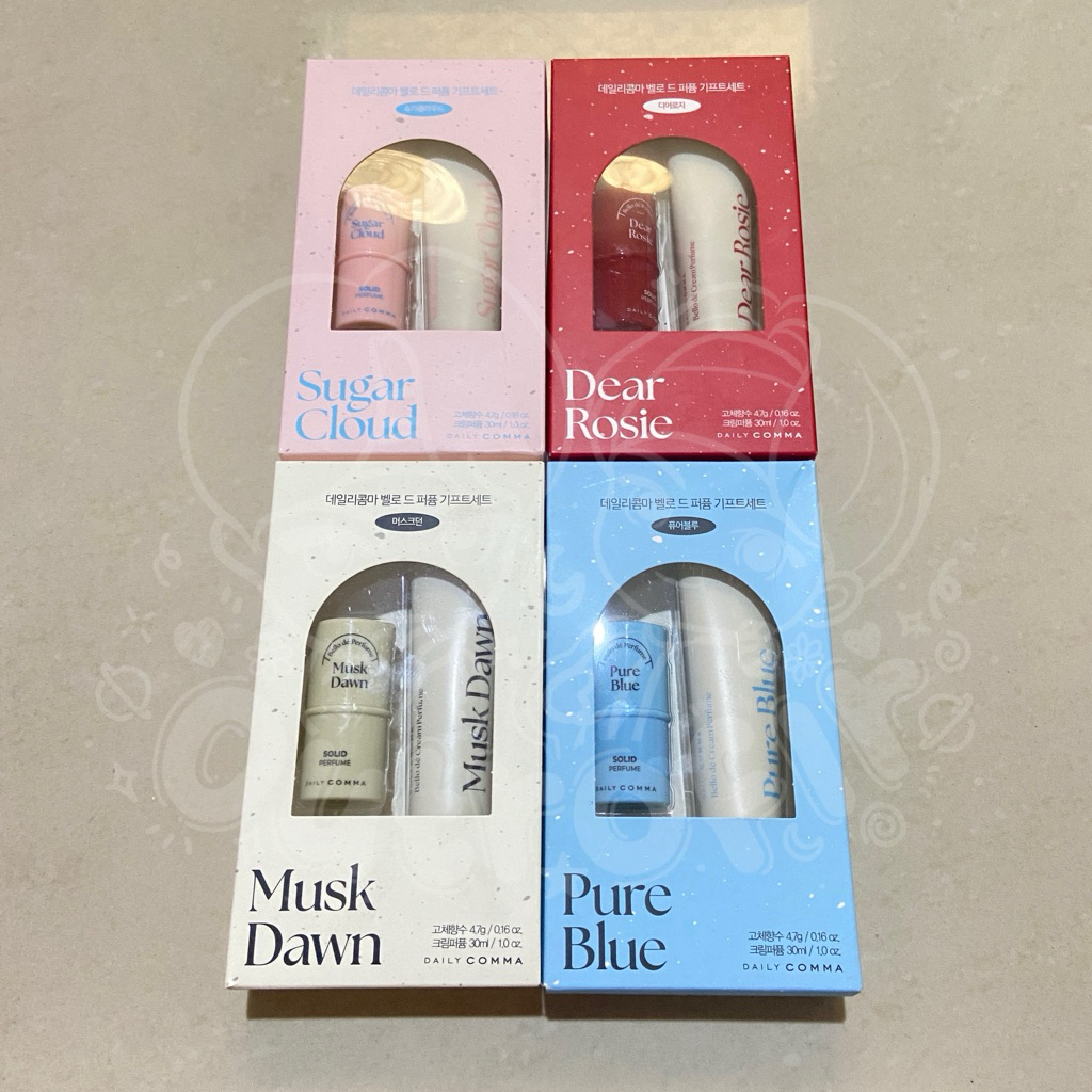 [READY STOCK] DAILY COMMA SOLID PERFUME + CREAM PERFUME SET PARFUM KOREA