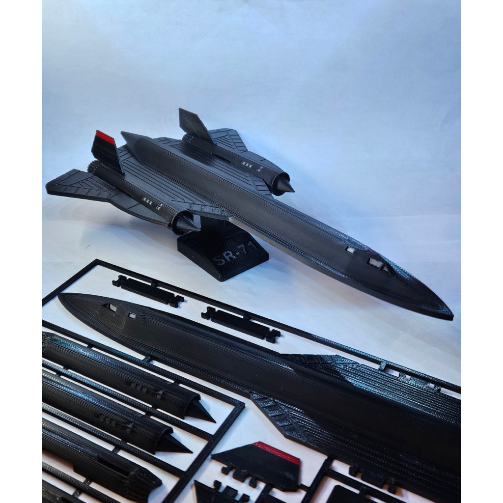 Mainan Kit Miniatur Pesawat SR-71 Blackbird – Puzzle Model Pesawat
