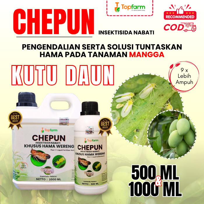 Insektisida Topfarm / Obat Hama Kutu Putih Mangga / Insektisida Kutu Daun Mangga / Obat Hama Pohon B