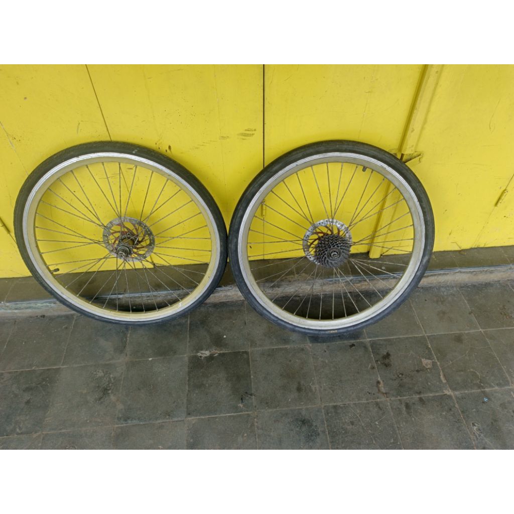 velk sepeda mtb 26 model cakram plus ban antiq