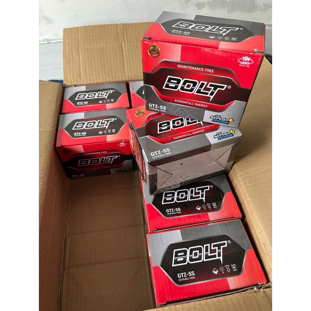 Aki Gtz-5s 12V5Ah/10Hr merk bolt