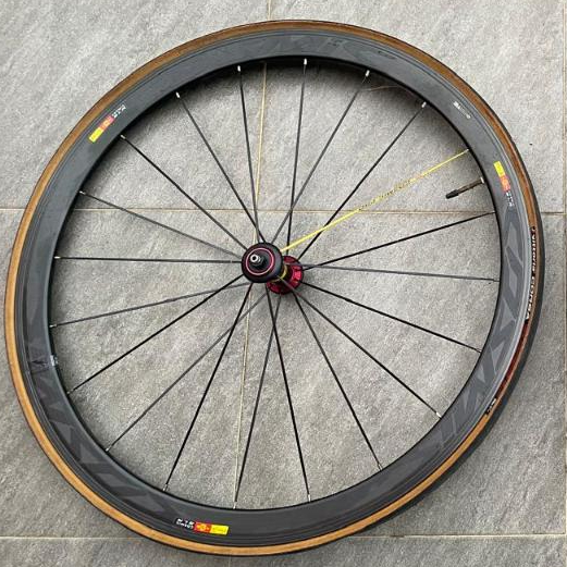 Wheelset Sepeda Balap Roadbike merk Mavic Cosmic untuk balapan sepeda Ring ukuran 27 / 700cc Freehub