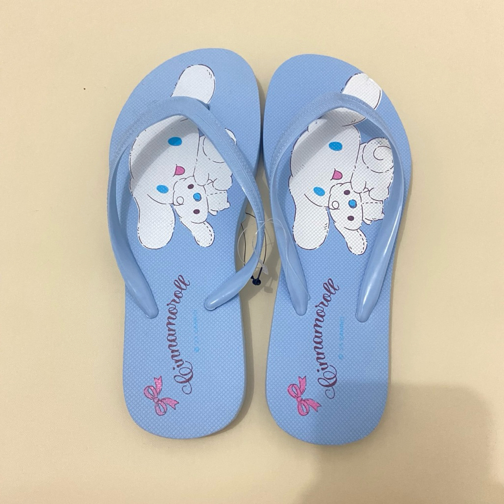 sandal moshi cinnamoroll ribbon baby blue