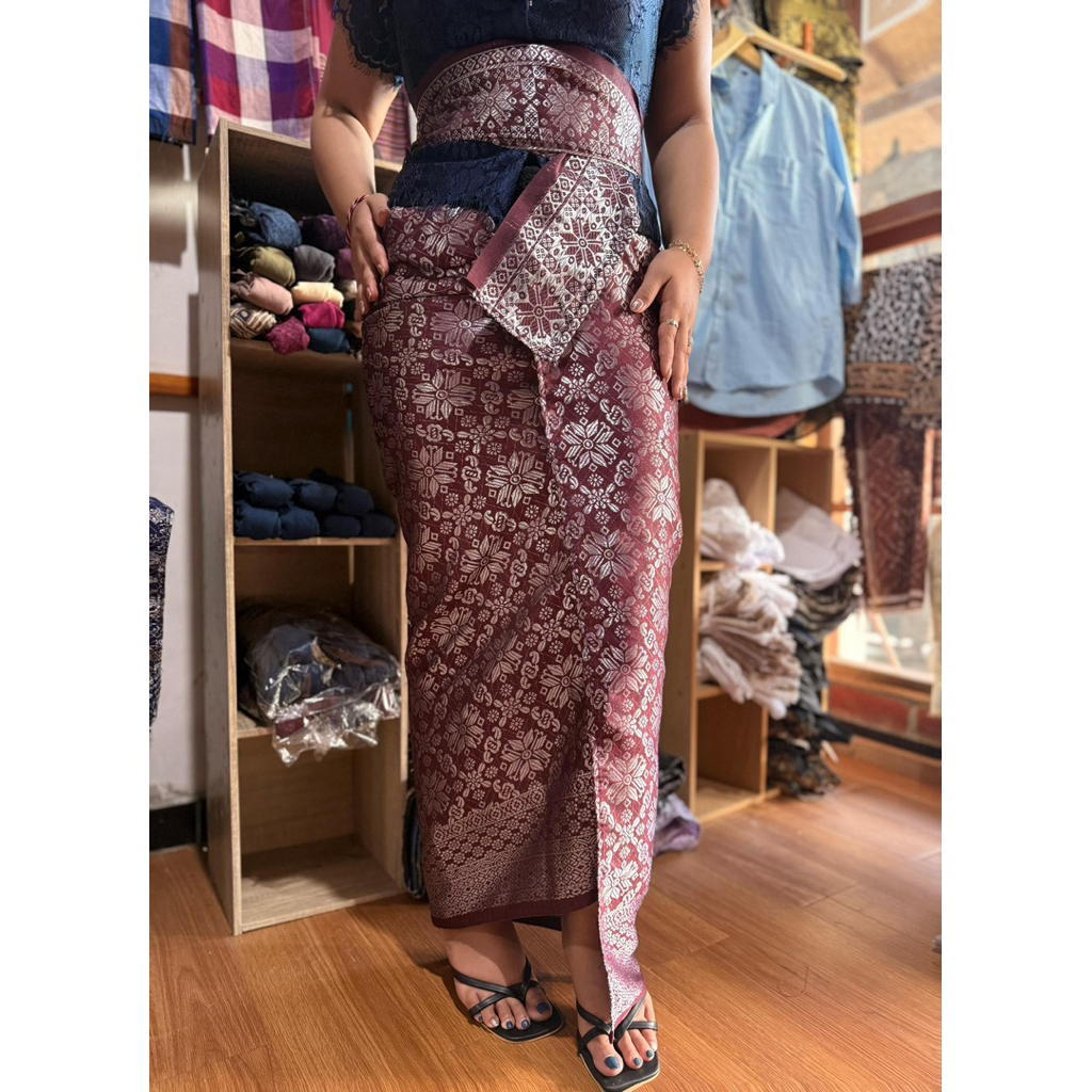 kamen selendang songket palembang