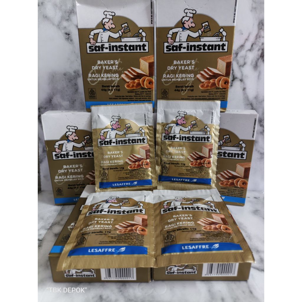 Ragi Saf-instant Dry Yeast Sachet 4x11gr | Ragi Kering Saf-instant | Ragi | Saf Instan