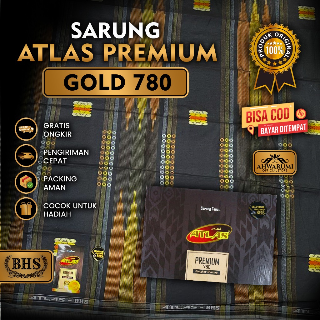Atlas Premium 780 Songket Selvedge Motif BHS