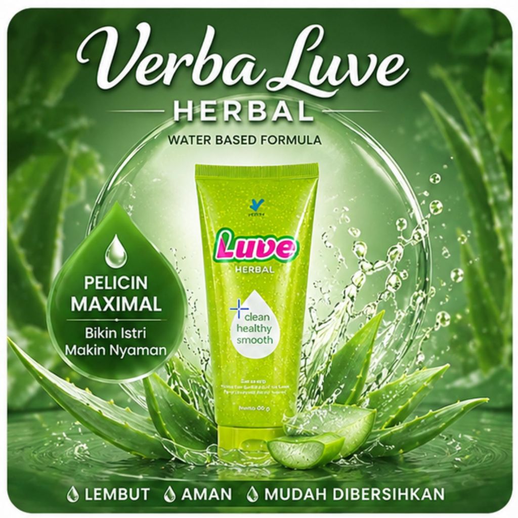 Verba Luve Pelumas Pria Wanita Aloe Vera Aman Nyaman BPOM