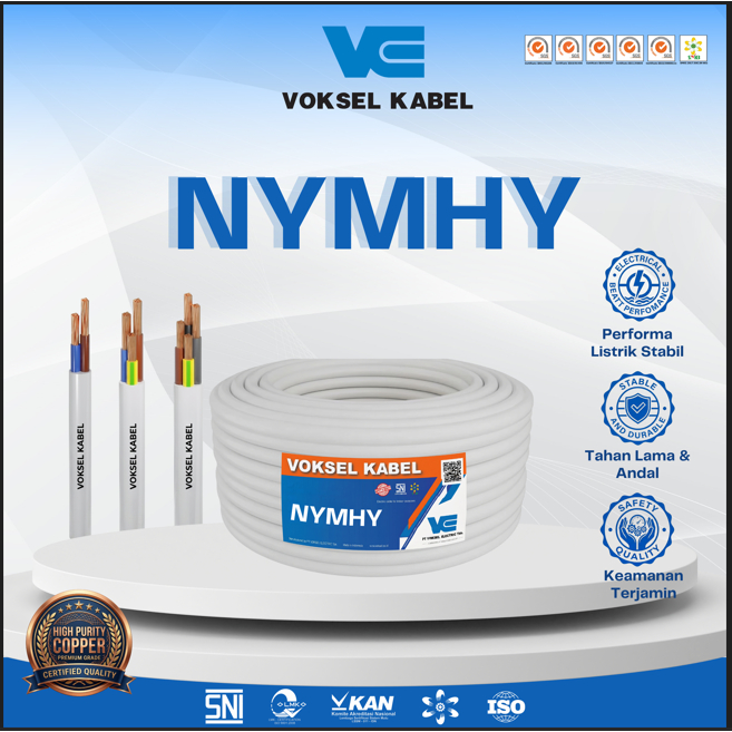 KABEL VOKSEL NYMHY 2 X 2.5 MM 50 M