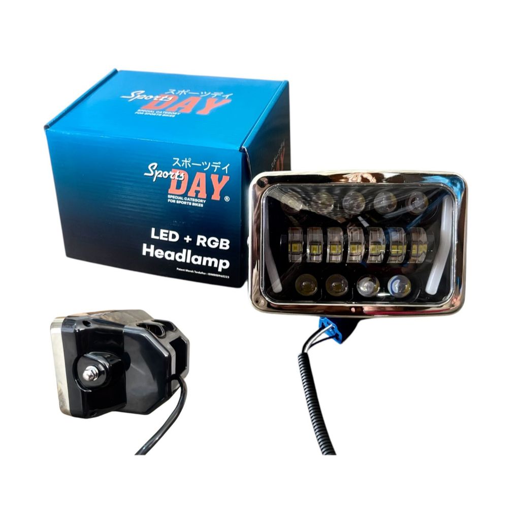 Lampu Depan GL100  Daymaker GL 100 Win New Set Batok Import Terang Bagus PNP Set Soket