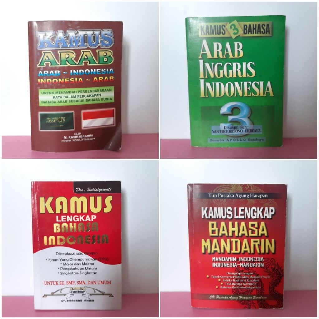 [PRELOVED] Buku Kamus Lengkap Bahasa Indonesia Inggris Arab Mandarin Bekas