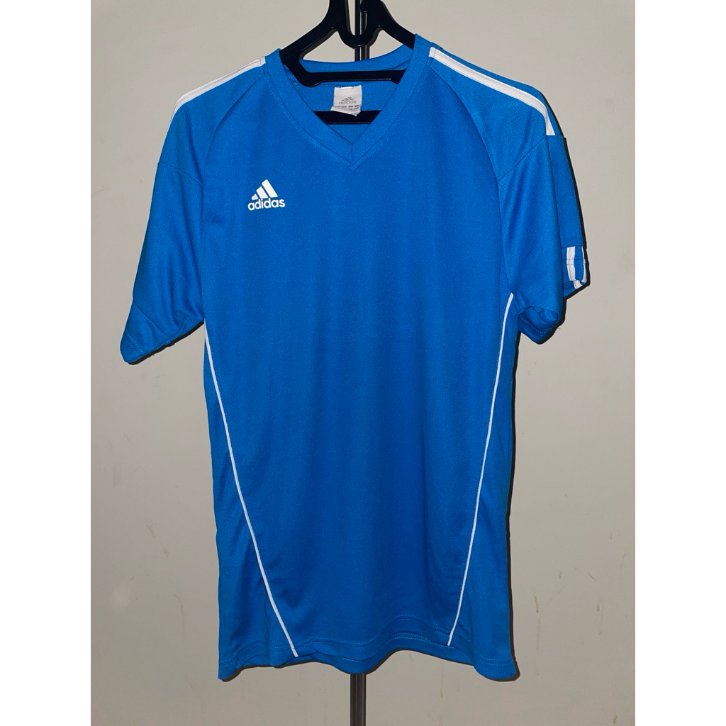 Kaos Jersey Adidas Biru (preloved)