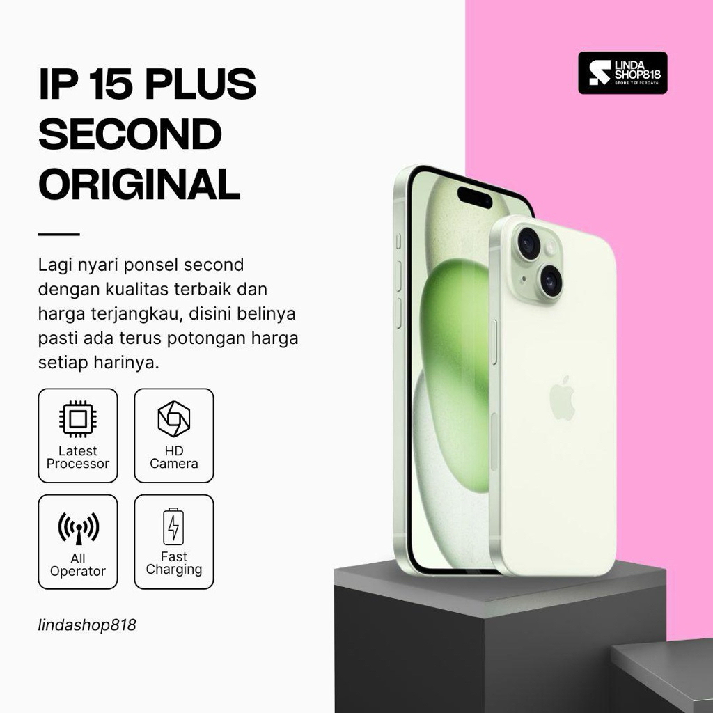 Apple iPhone 15 Plus Second Original Inter 512GB