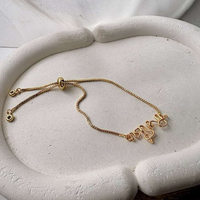 gelang serut aksara jawa anti karat