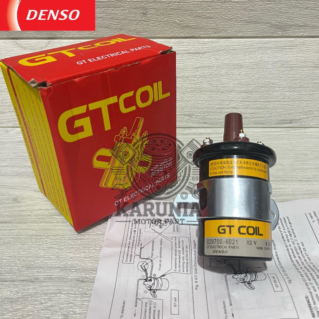 Coil ignition / Koil Pengapian Kijang 5K 7K Grand Kapsul Futura Jimny Katana Pendek Denso GT Asli