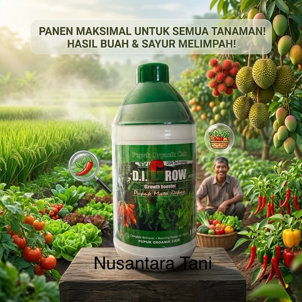 Pupuk cair D I Grow Green Growth Booster kemasan 1 Liter