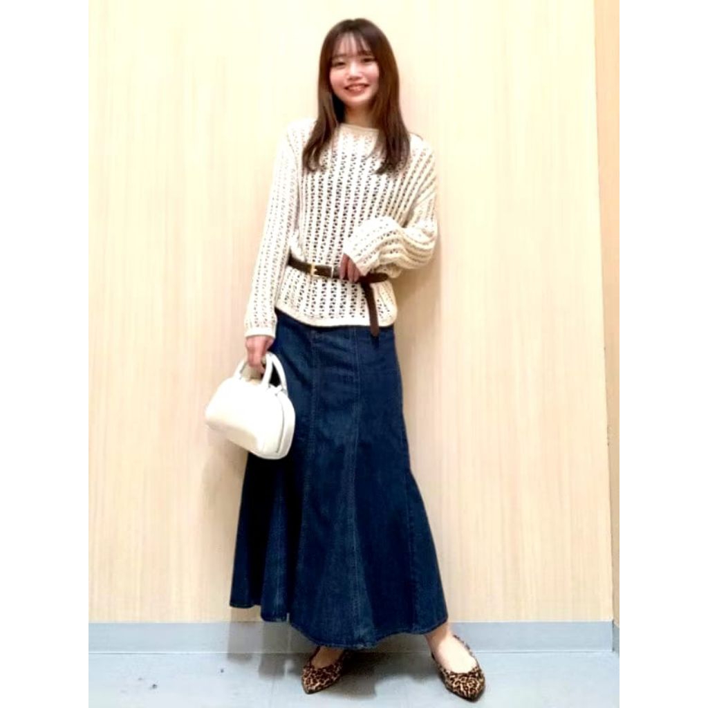 rok duyung denim jeans GU