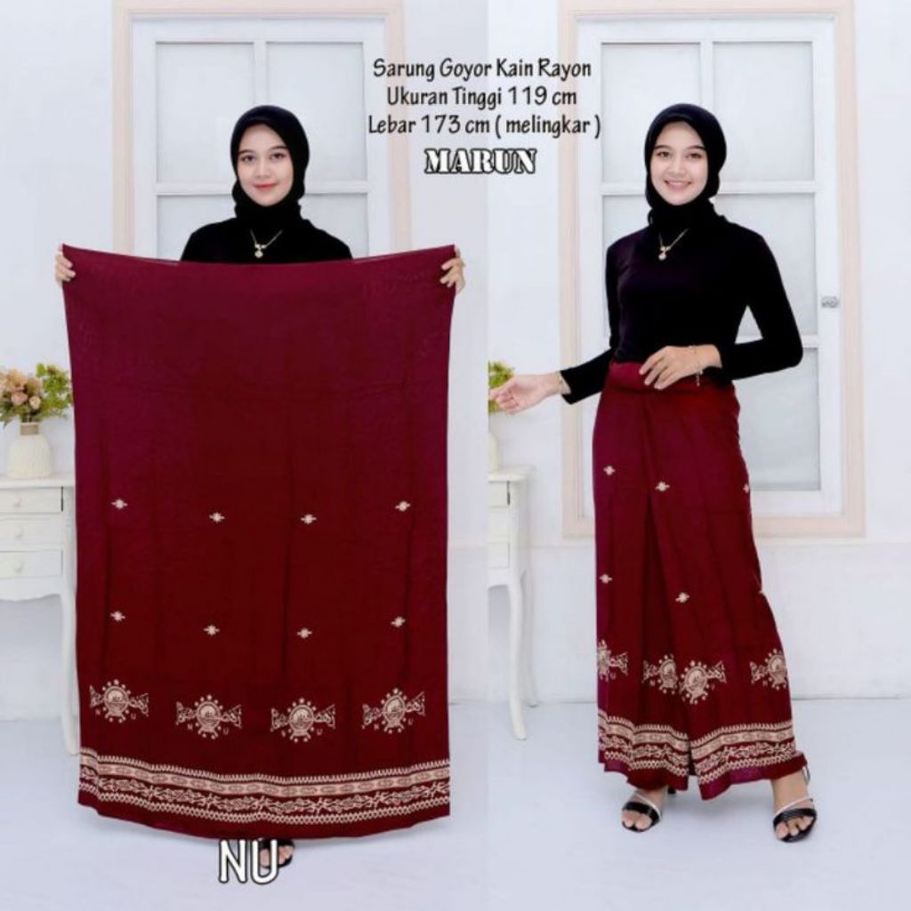 SARUNG WANITA SARUNG GOYOR KAIN RAYON