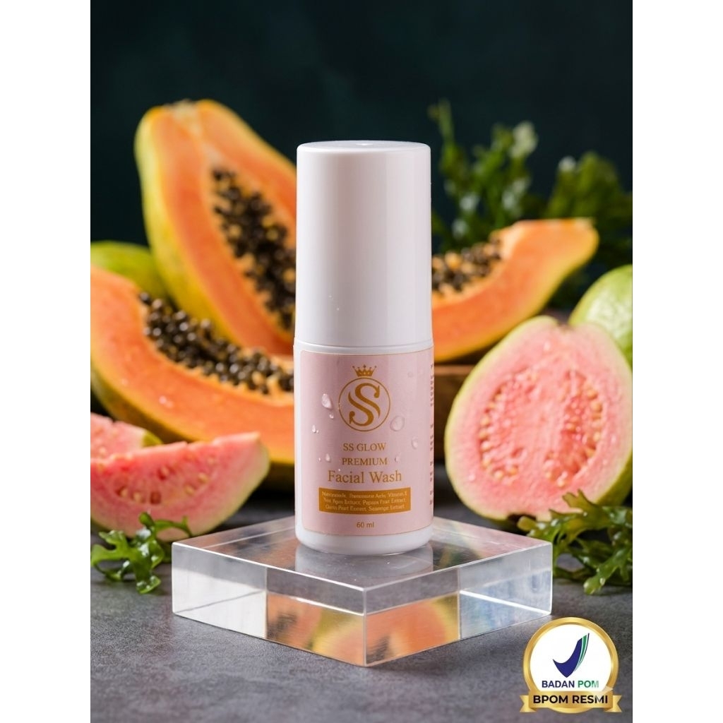 Sinsus SS Glow Premium Facial Wash (Radiant Cleanser & Dark Spot Wash) - Sabun Cuci Muka Pencerah Fl
