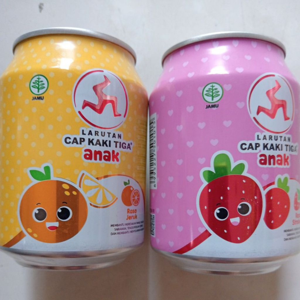 LARUTAN CAP KAKI TIGA KALENG ANAK